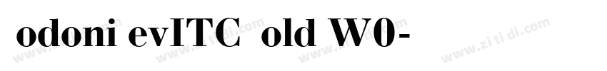 BodoniSevITC Bold W0字体转换
